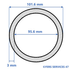 TUBE ROND ACIER 101,6X3