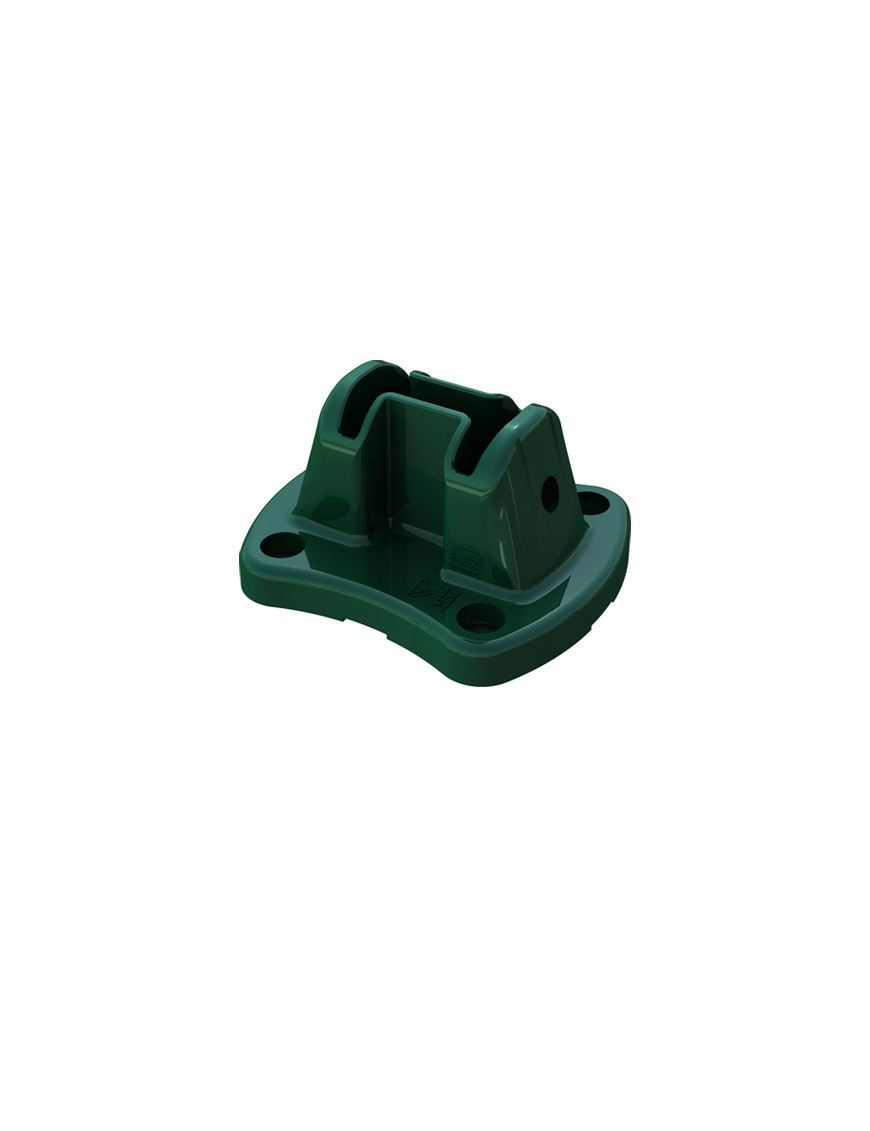 PLATINE EASYCLIP ALU (avec 4 chevilles) VERT 6005